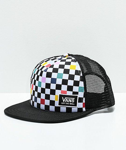 Checkerboard Vans Logo - Vans Beach Bound Checkerboard Snapback Hat