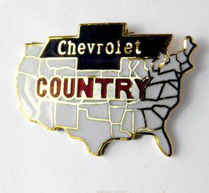 Country USA Logo - CHEVROLET AUTOMOBILE CHEVY COUNTRY USA MAP CAR LOGO AUTO LAPEL PIN ...