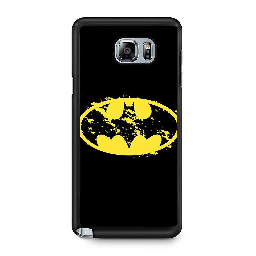Samsung Art Logo - Batman Dark Art Logo Samsung Galaxy Note 5 Case - CASESHUNTER