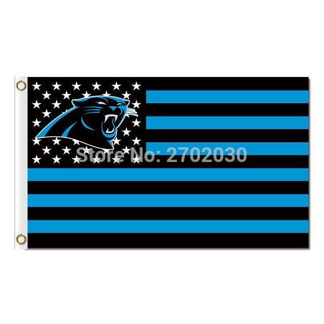 Country USA Logo - Carolina Panthers LOGO Flag US Country USA Football Team 90 X 150 CM ...