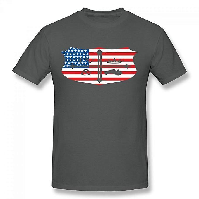 Country USA Logo - Generic For King & Country USA Flag Logo Men's Cotton Short Sleeve ...