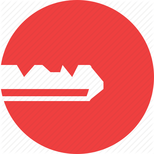Red Key Logo - Key icon