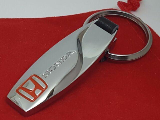 Red Key Logo - Honda Car Logo Metal Keyring Key Chain With Red Velvet Gift Pouch S3