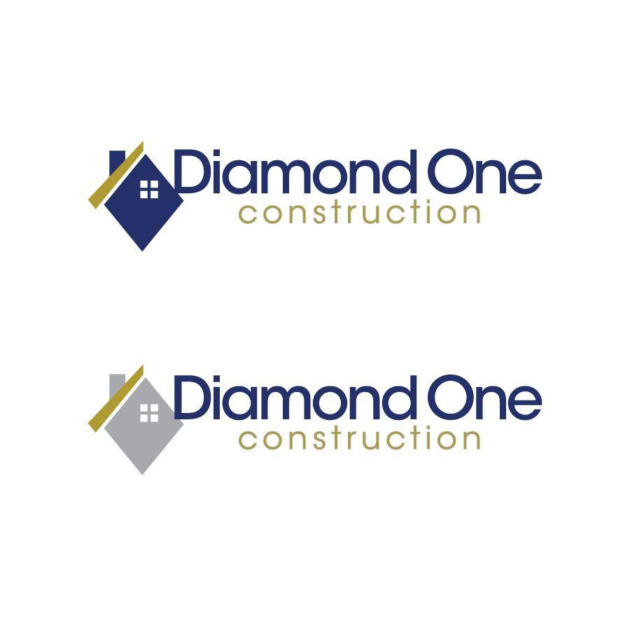 White and Blue Diamond Construction Logo - Construction Business Logo Ideas wwwimgkidcom The, unique logo ...