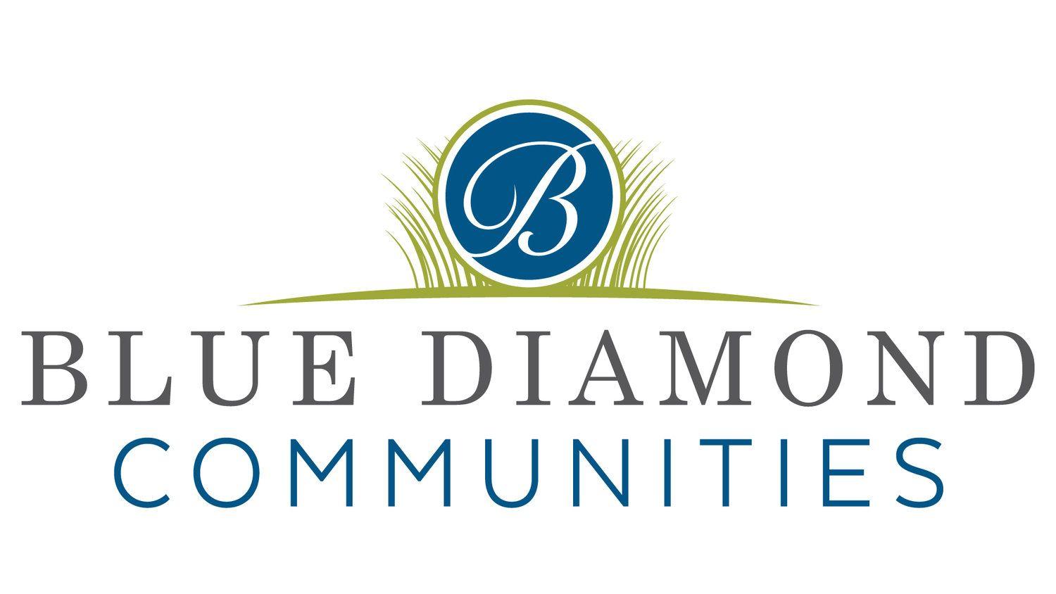 White and Blue Diamond Construction Logo - Blue Diamond Communities — Join Us!