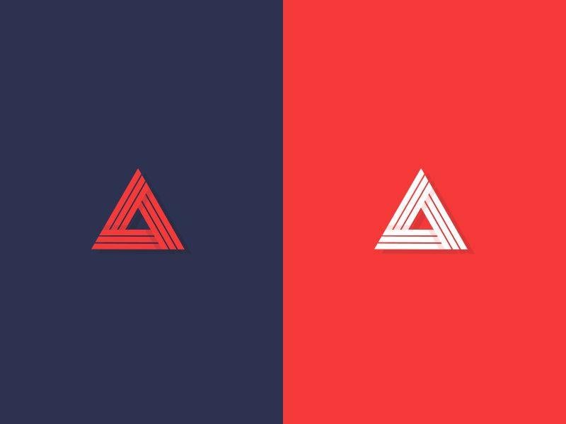 Red Triangular Logo - Creative Triangle Logo Designs, Ideas. Design Trends