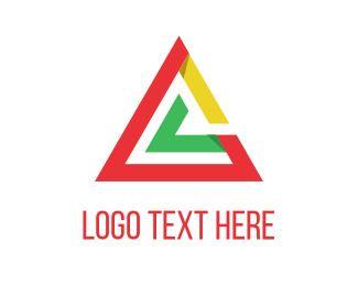 Red Triangular Logo - Triangular Logo Maker | BrandCrowd