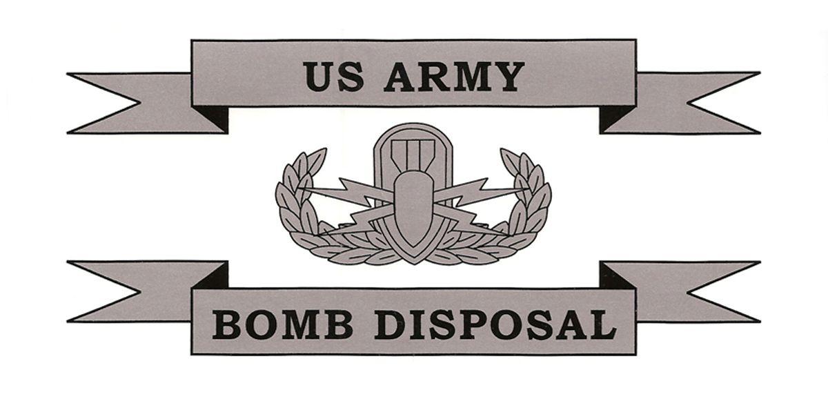 Military Bomb Squad Logo - U.S. Military Branch Bomb Disposal Decal