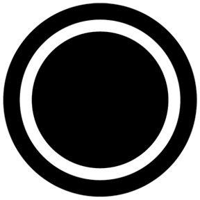 Circle Outline Logo - Rosco 81115 Black & White Circle Outline Gobo | Full Compass Systems