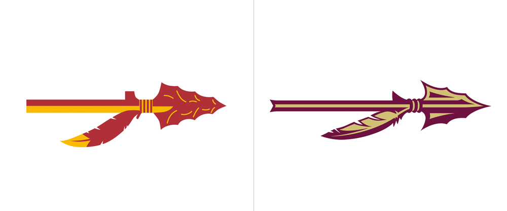 Florida State Arrow Logo - Brand New: New Logo, Identity, and Uniforms for FSU Seminoles by Nike