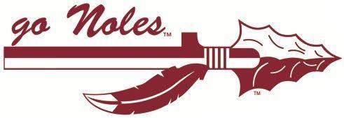 Florida State Seminoles Spear Logo - Amazon.com: 6 Inch Go Noles Spear Logo Decal FSU Florida State ...