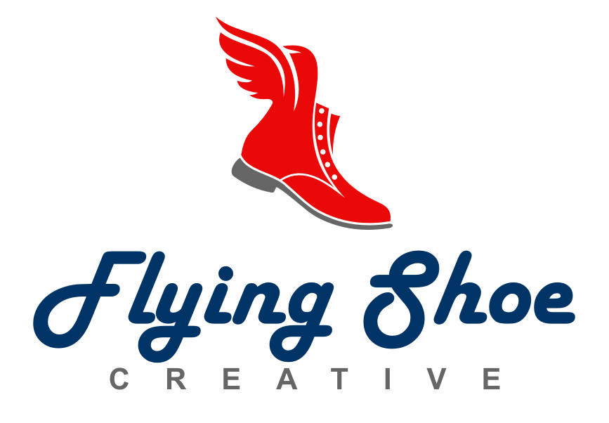 Red Flying Shoe Logo - Flying Shoe Creative Creative Digital Marketing Agency