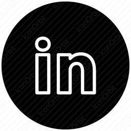 Circle Outline Logo - LinkedIn Circular Outline logo icon