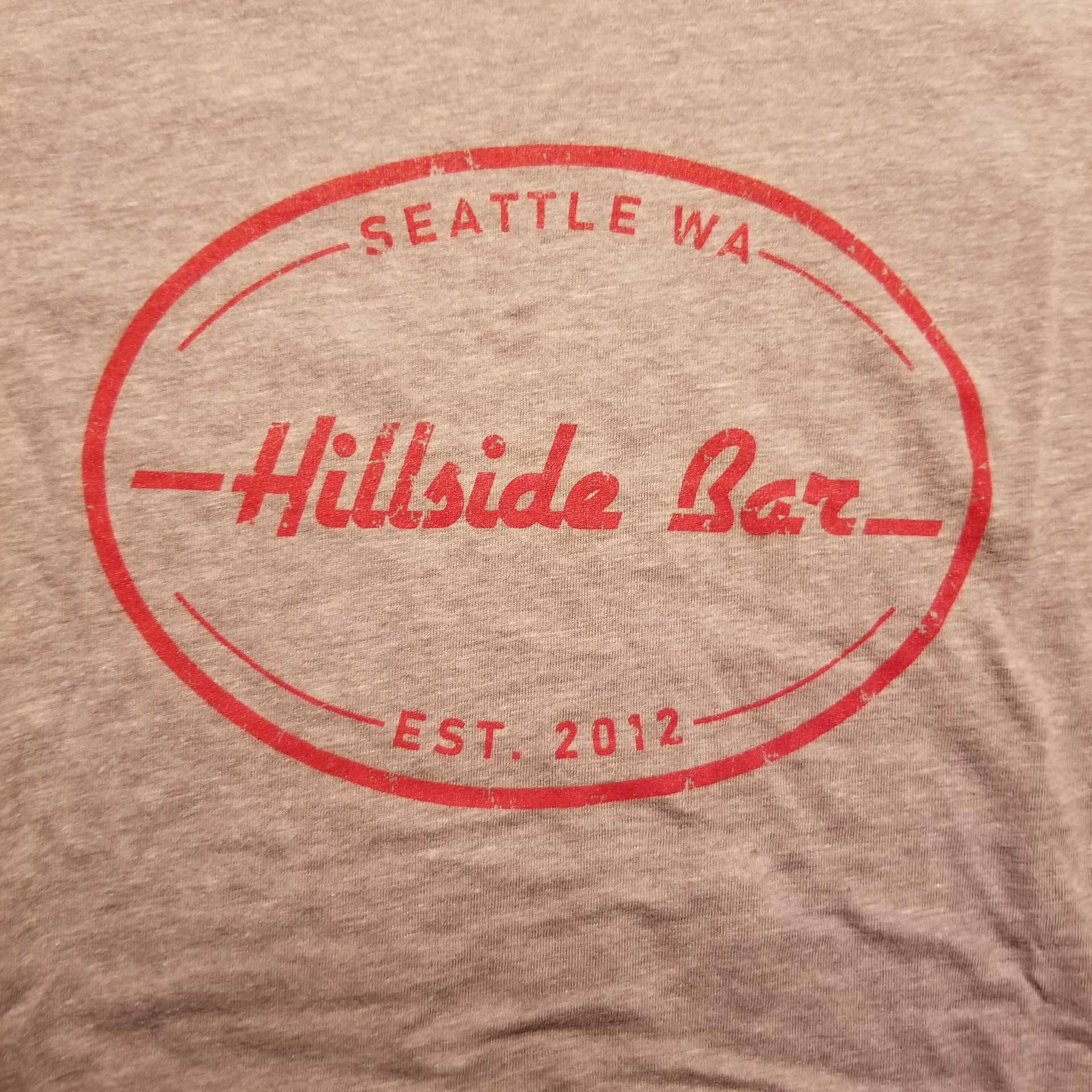 Gray Bar Logo - Womens Hillside Logo Tee Gray | Hillside Bar