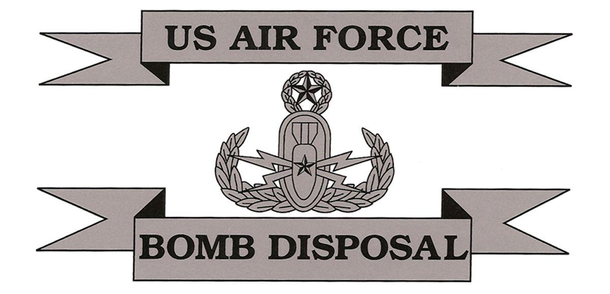 Military Bomb Squad Logo - U.S. Military Branch Bomb Disposal Decal