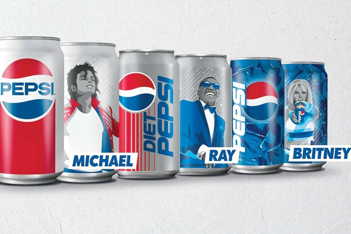 Pepsi Can Logo - Michael Jackson, Ray Charles, Britney Spears on Pepsi cans | CMO ...