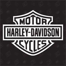 Gray Bar Logo - Biker White Harley Davidson Gray Bar and Shield Logo Quilt Fabric 36