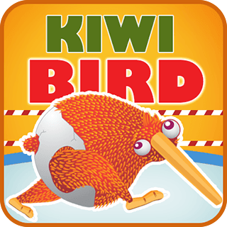 Orange Kiwi Bird Logo - Kiwi Bird Run Apps App Solutions