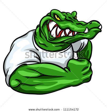 Crocodile Sports Logo - Alligator+Logo | Alligator mascot, team logo design, angry crocodile ...