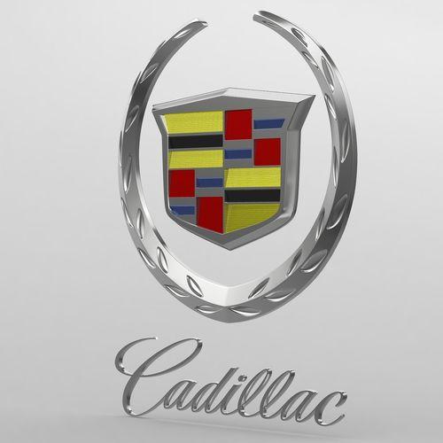 Big Cadillac Logo - 3D detailed cadillac logo | CGTrader