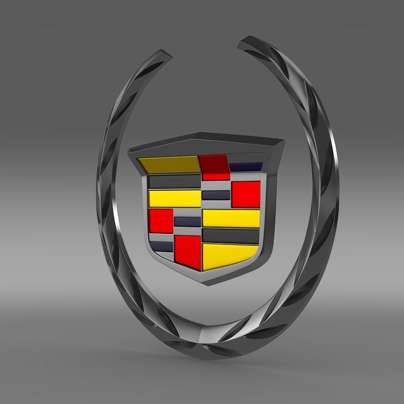3D Cadillac Logo - Cadillac Logo 3D Model