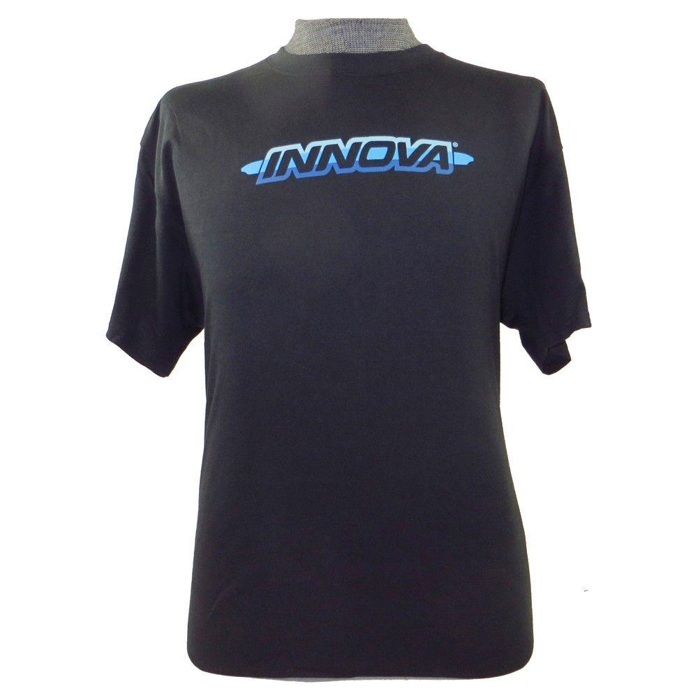Gray Bar Logo - Innova Striped Bar Logo Short Sleeve Disc Golf T-Shirt