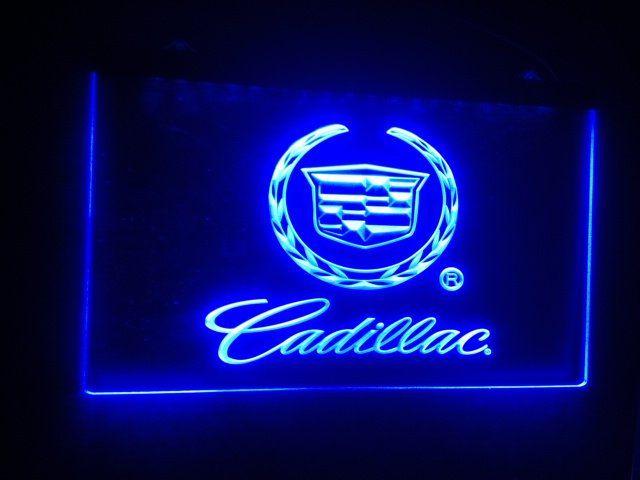 3D Cadillac Logo - tr-27 Cadillac logo beer bar pub 3d signs LED Neon Light Sign