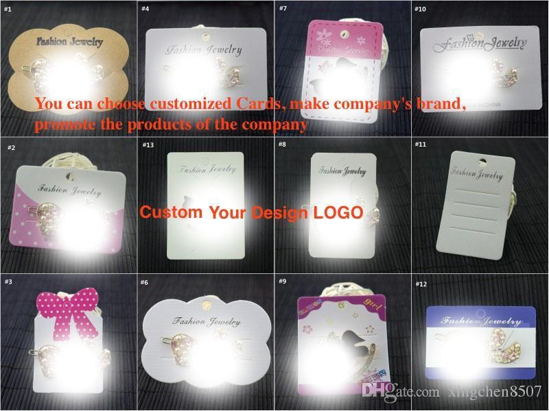Us Clothing Company Logo - Customized Company Logo Woman Jewelry Paper Card PVC Transparent ...