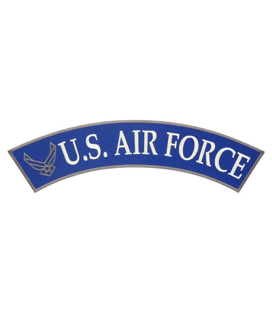 Us Clothing Company Logo - US Air Force Logo Rocker Large2 | Biker Clothing | Women's & Men's ...