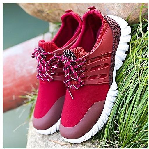 Red Flying Shoe Logo - Generic Refined Autumn Refined Flying Footwear Shoes Breathable