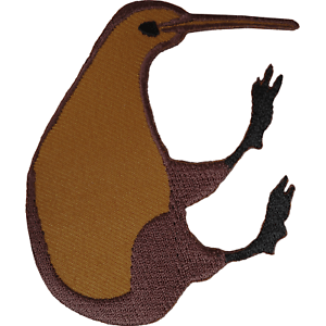 Orange Kiwi Bird Logo - Kiwi Bird Patch Iron On Sew On New Zealand Embroidered Badge