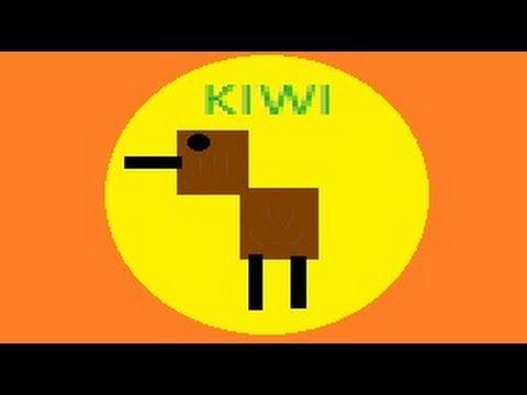 Orange Kiwi Bird Logo - i make a kiwi bird - YouTube