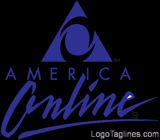 America Online Logo - AOL.com Logo and Tagline -