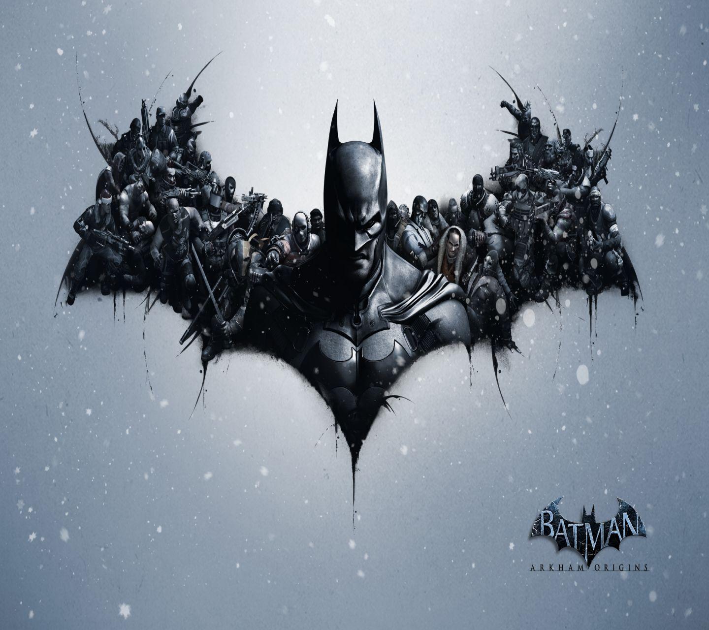 Batman Arkham Origins Batman Logo - Video Game Batman: Arkham Origins (1440x1280) Wallpaper