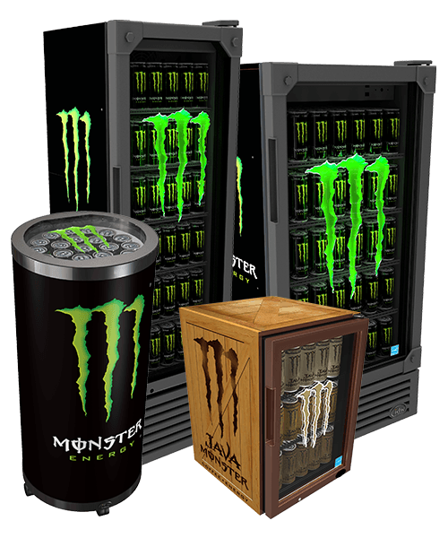 Cool Monster Logo - Monster Energy Display Coolers & Fridges | IDW