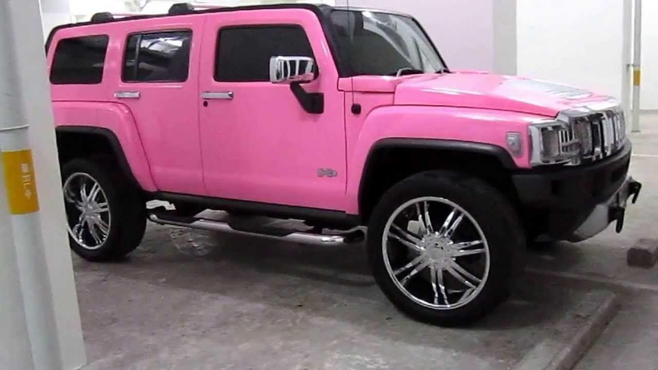 Pink Hummer Logo - Glossy Pink Hummer H3 by Tony Wrap www.tonywrap.com - YouTube