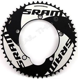 Red Saw Blade TT Logo - SRAM Red TT Time Trial 53T Chainring 10-Speed 130mm Black & Silver ...