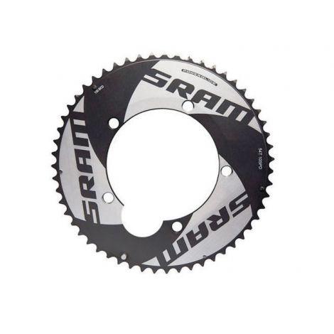 Red Saw Blade TT Logo - SRAM Kettenblatt RED (Zeitfahren/TT) 55 Zähne, Lochkreis 130mm, grau ...