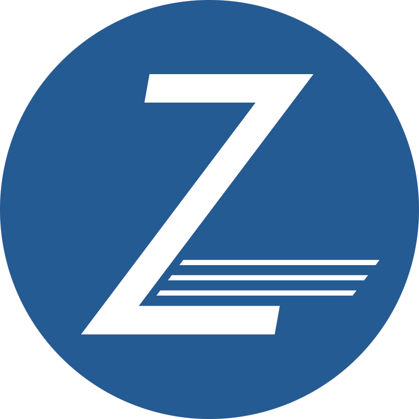 Z in Blue Circle Logo - Z Monogram Blue Circle 825px