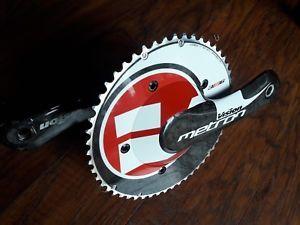 Red Saw Blade TT Logo - Vision Metron Carbon Crankset 155mm 53/39T BB386 EVO Aero TT Tri ...