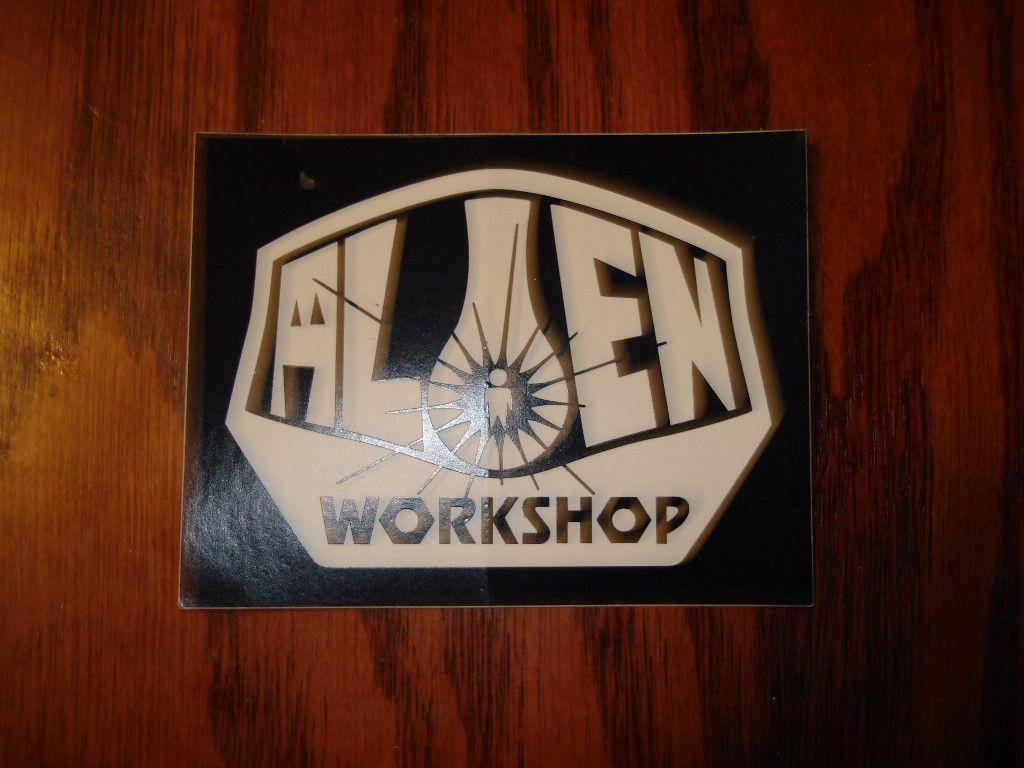 Alien Workshop Skateboard Logo - Alien Workshop Square Standard Logo Skateboard Sticker on PopScreen