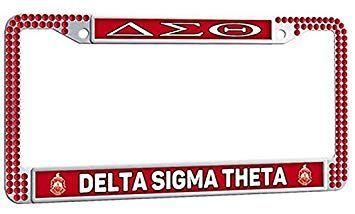 Popular Red Logo - DELTA SIGMA THETA Cute Auto License Plate Frame