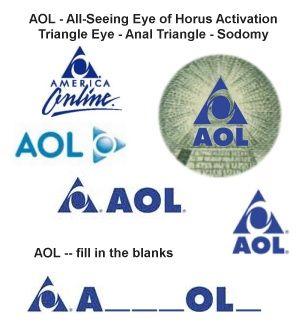 AOL Triangle Logo - The Open Scroll Blog: Part 37 - The Sodomite Gateway - AOL (America ...