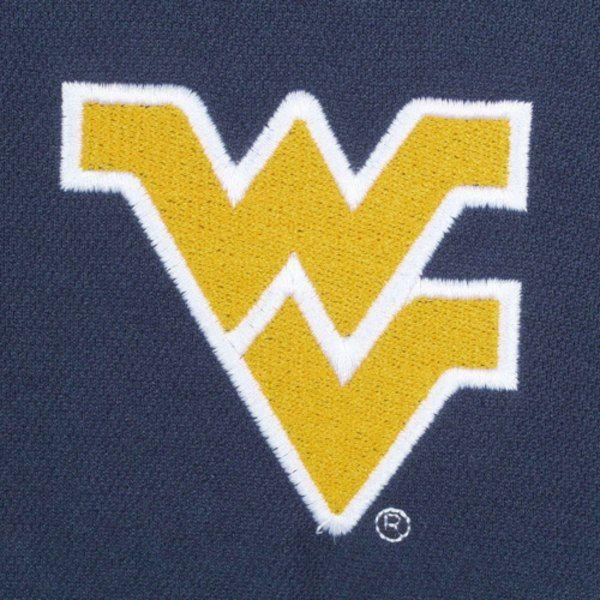 Navy Blue and Yellow Logo - West Virginia Mountaineers Youth Navy Blue Solid Primary Logo Hit Polo