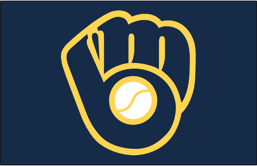 Navy Blue and Yellow Logo - Milwaukee Brewers Cap Logo - National League (NL) - Chris Creamer's ...