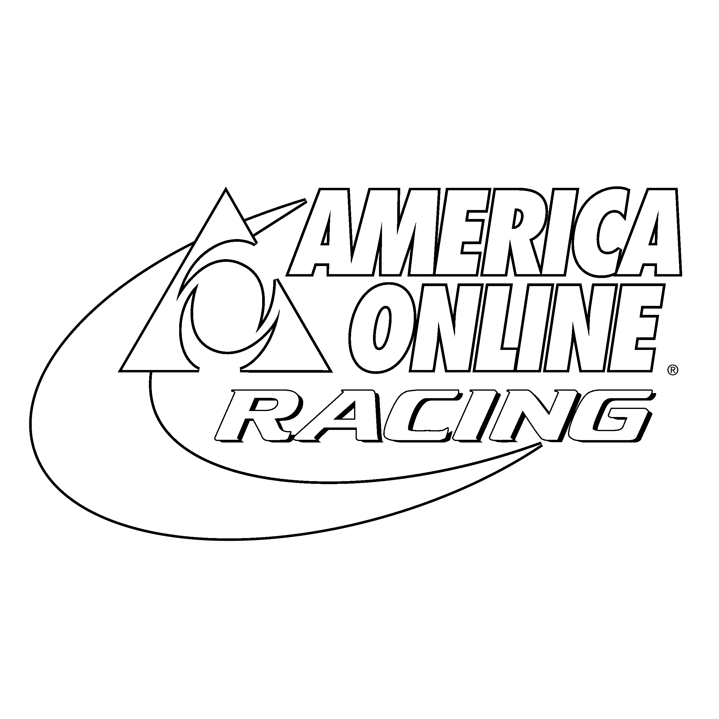 America Online Logo - America Online Racing Logo PNG Transparent & SVG Vector - Freebie Supply