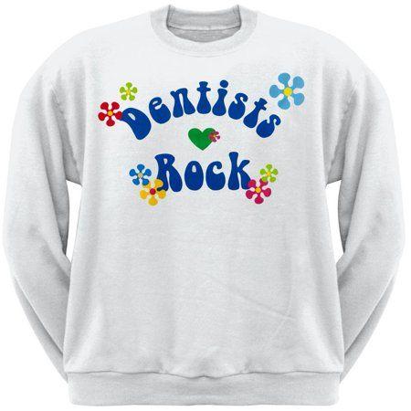 Hippie Style Logo - Old Glory - Dentists Rock Hippie Style Logo Adult Sweatshirt ...