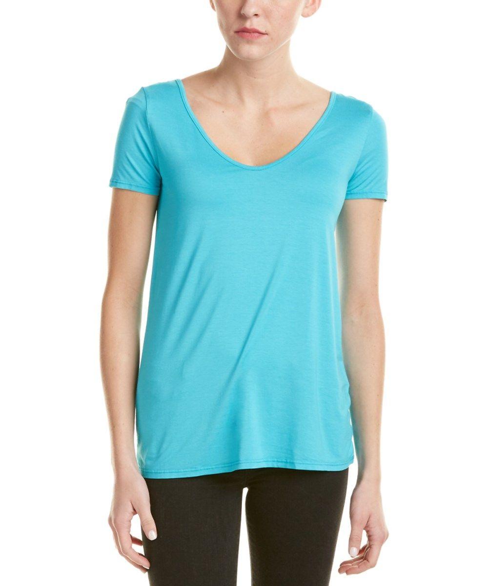 Ines Blue with Three Logo - Three Dots Three Dots Ines Top | Bluefly.Com