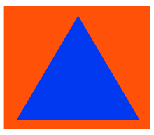Blue Triangle Logo - Emblem, International Distinctive Sign of Civil Defence