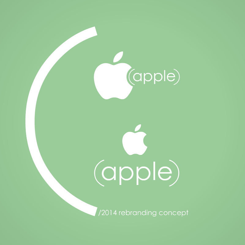 2014 Apple Company Logo - Apple #logo #concept #redesign #rebranding #restyling. My